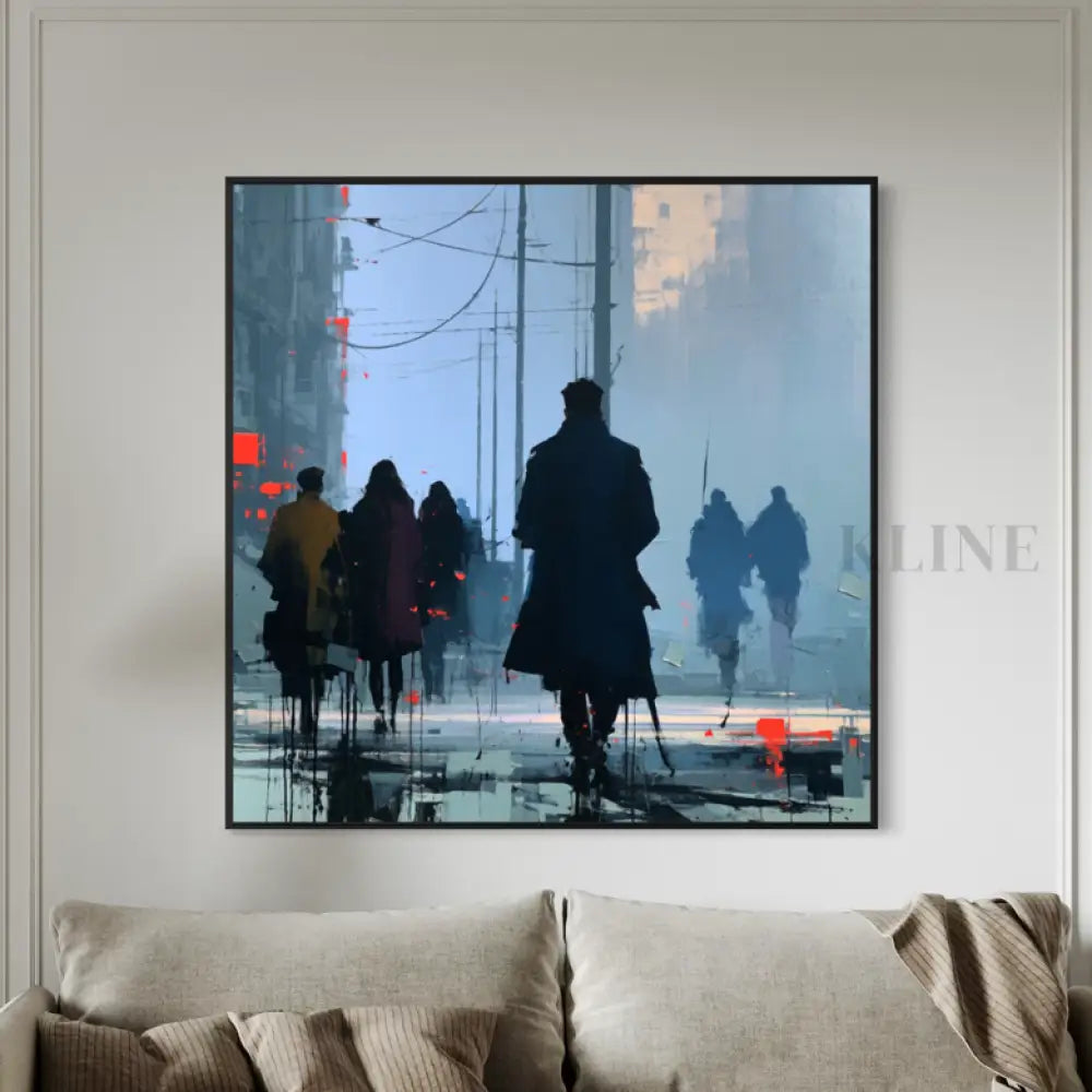 The Wandering Crowd - Hand Painting