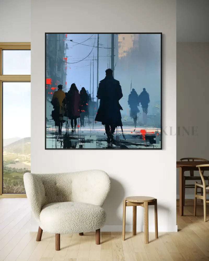 The Wandering Crowd - Hand Painting