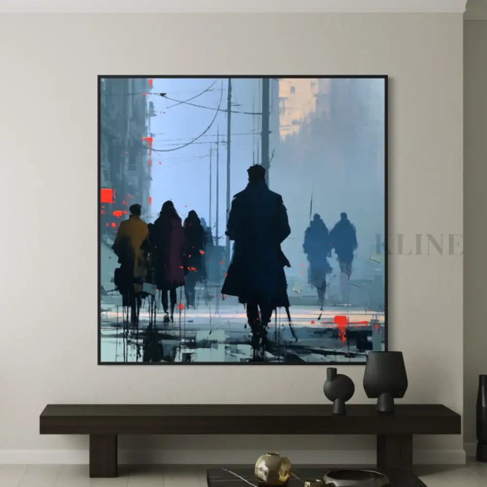 The Wandering Crowd - Hand Painting