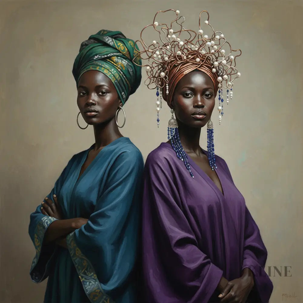 Threads of Royalty - Hand Painting