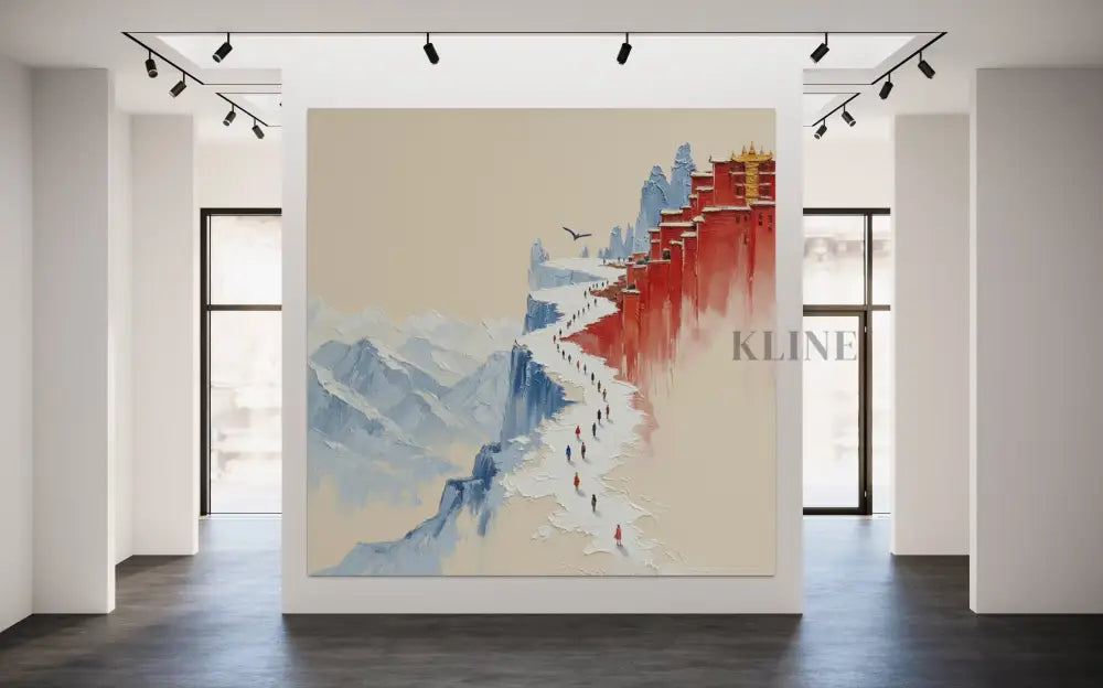 Tibetan Pilgrimage - Hand Painting