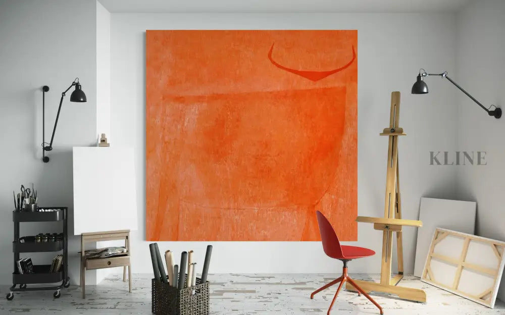 Toro Naranja - Hand Painting