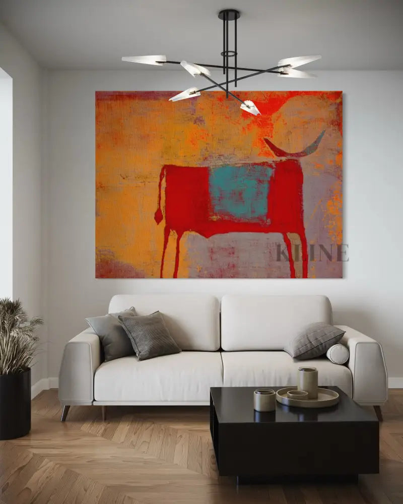 Toro Rojo - Hand Painting