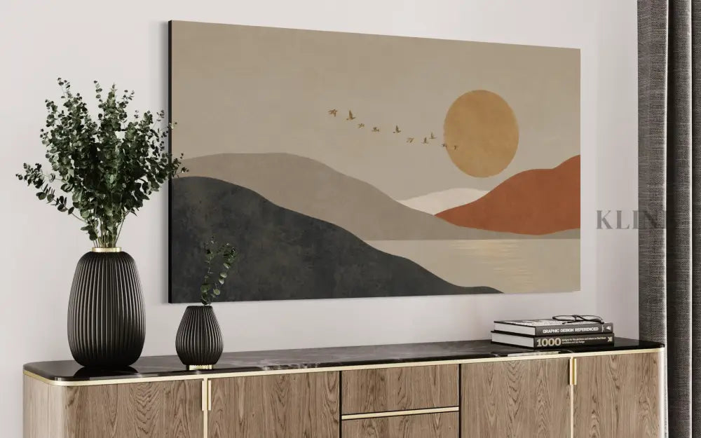 Toward the Setting Sun - Hand Painting