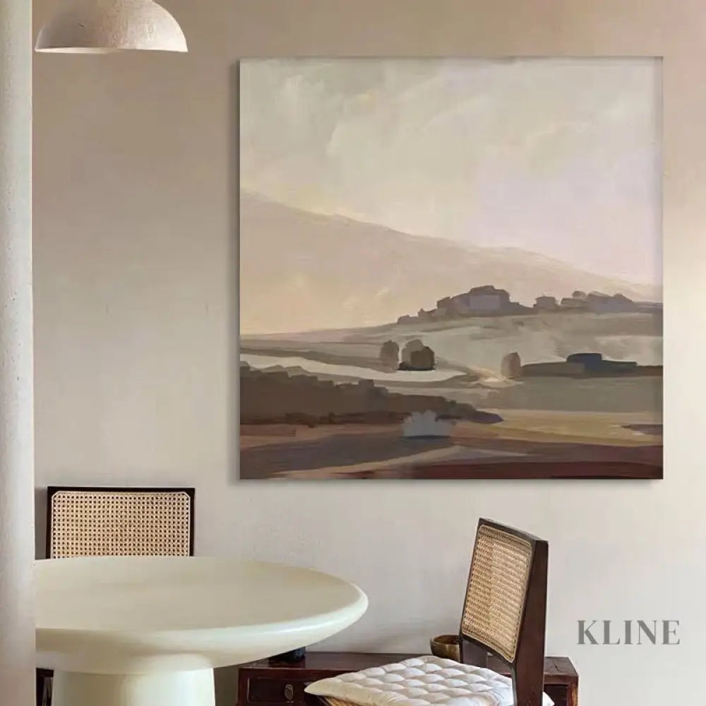 Tranquil Terrain Retreat - Hand Painting