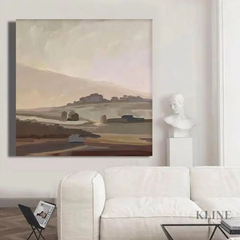 Tranquil Terrain Retreat - Hand Painting