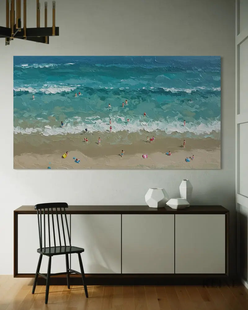 Turquoise Embrace 2 - Hand Painting