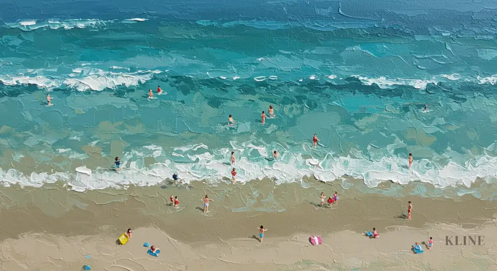 Turquoise Embrace 2 - Hand Painting