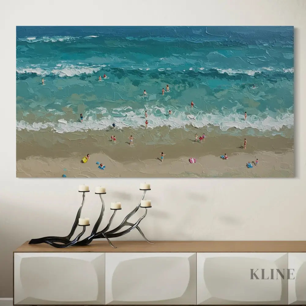 Turquoise Embrace 2 - Hand Painting