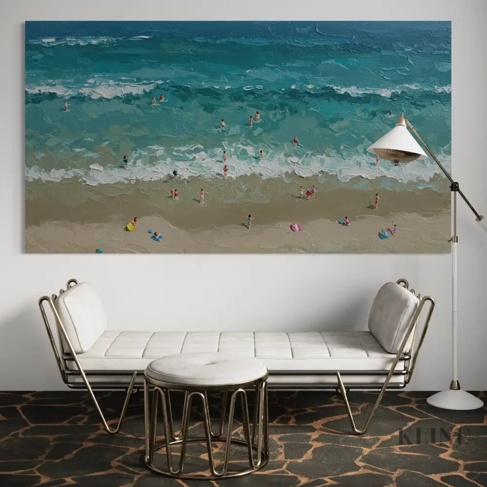 Turquoise Embrace 2 - Hand Painting