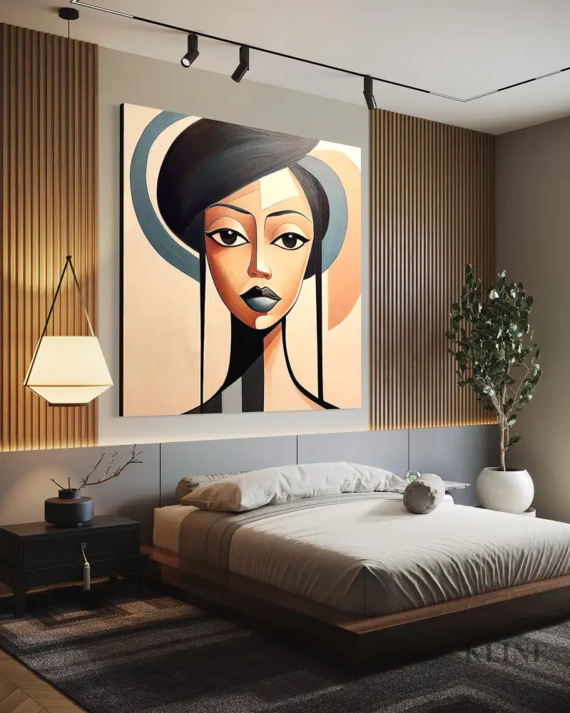 Unmoved Woman 1 - Hand Painting