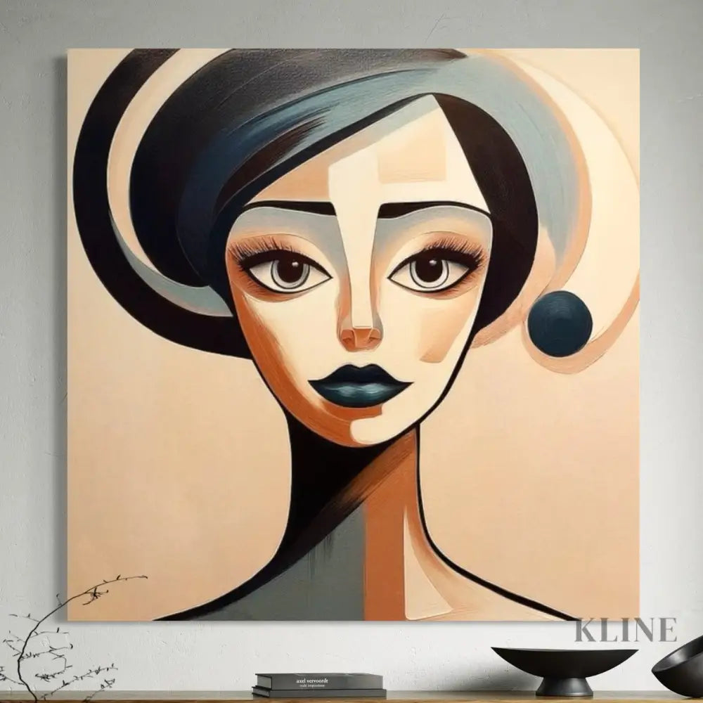 Unmoved Woman 2 - Hand Painting