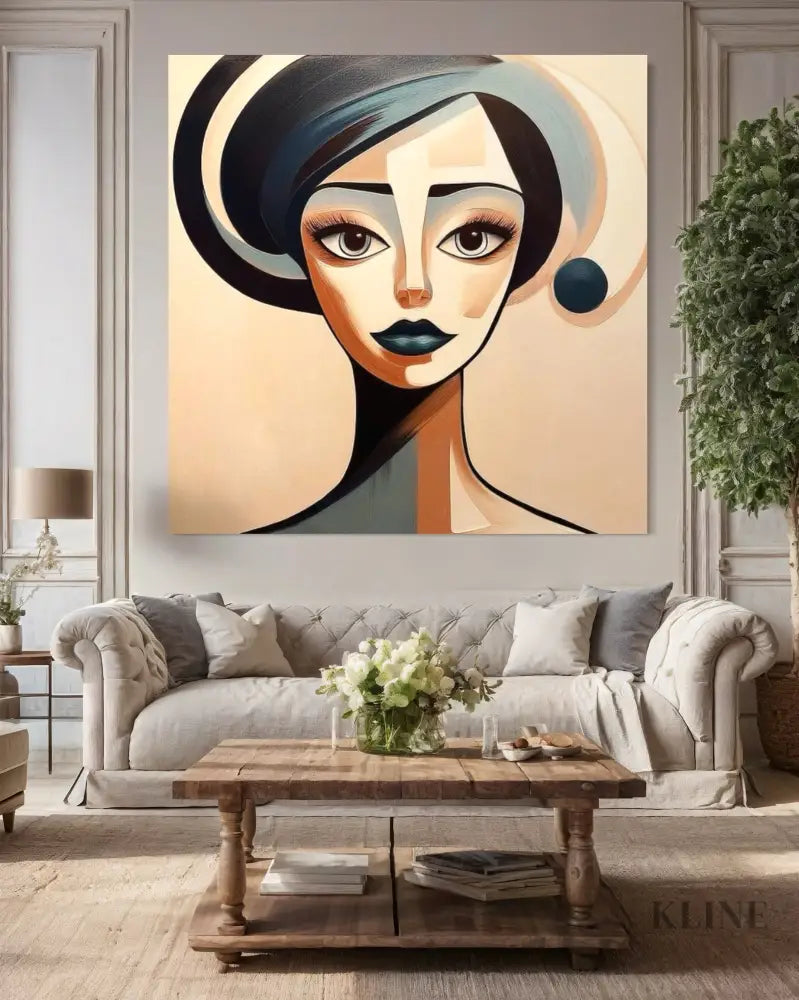 Unmoved Woman 2 - Hand Painting