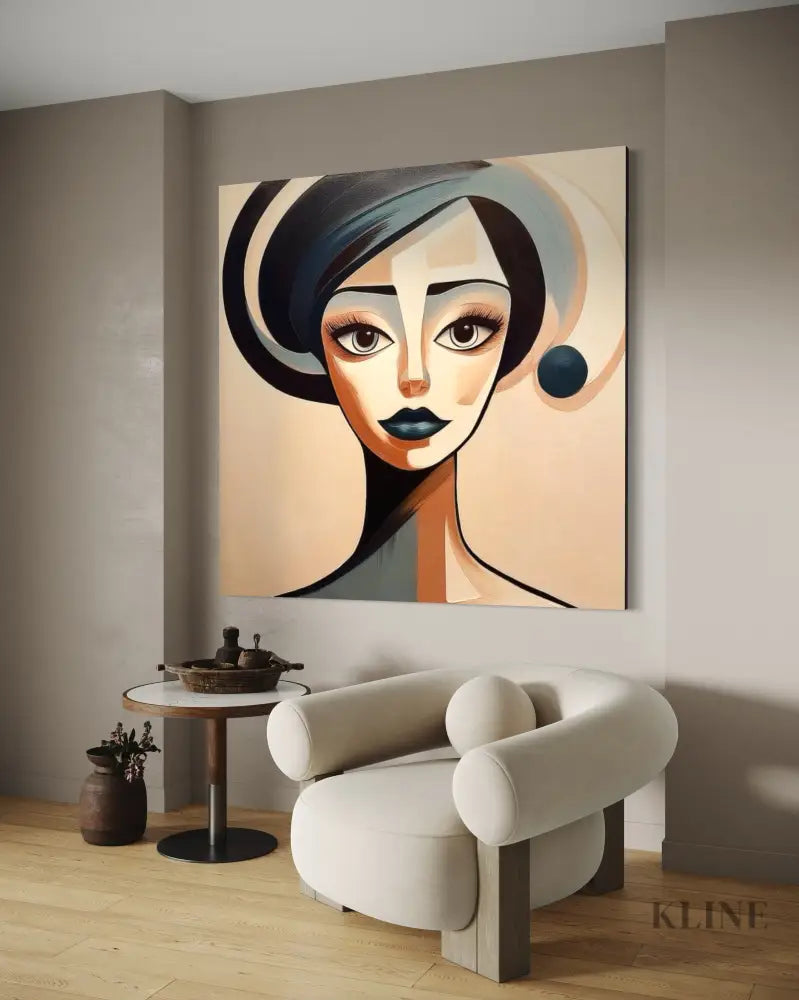 Unmoved Woman 2 - Hand Painting