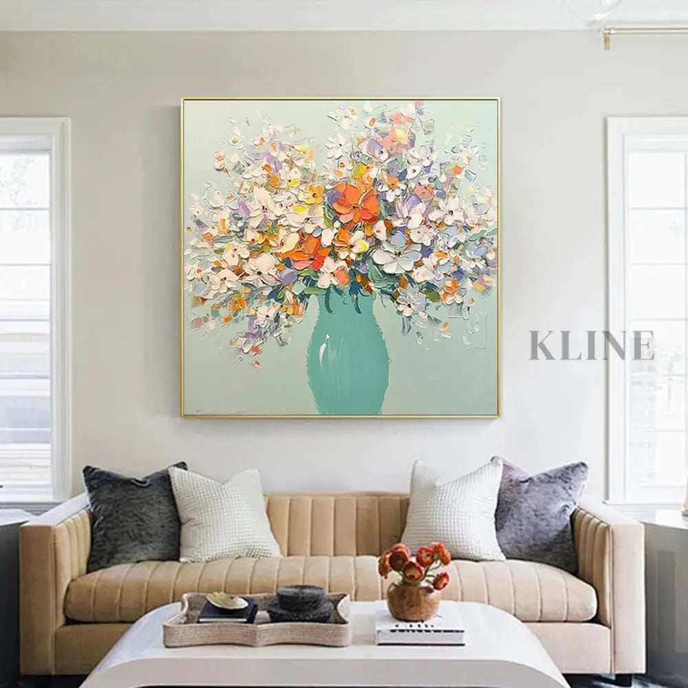 Vase of Blossoms - Hand Painting