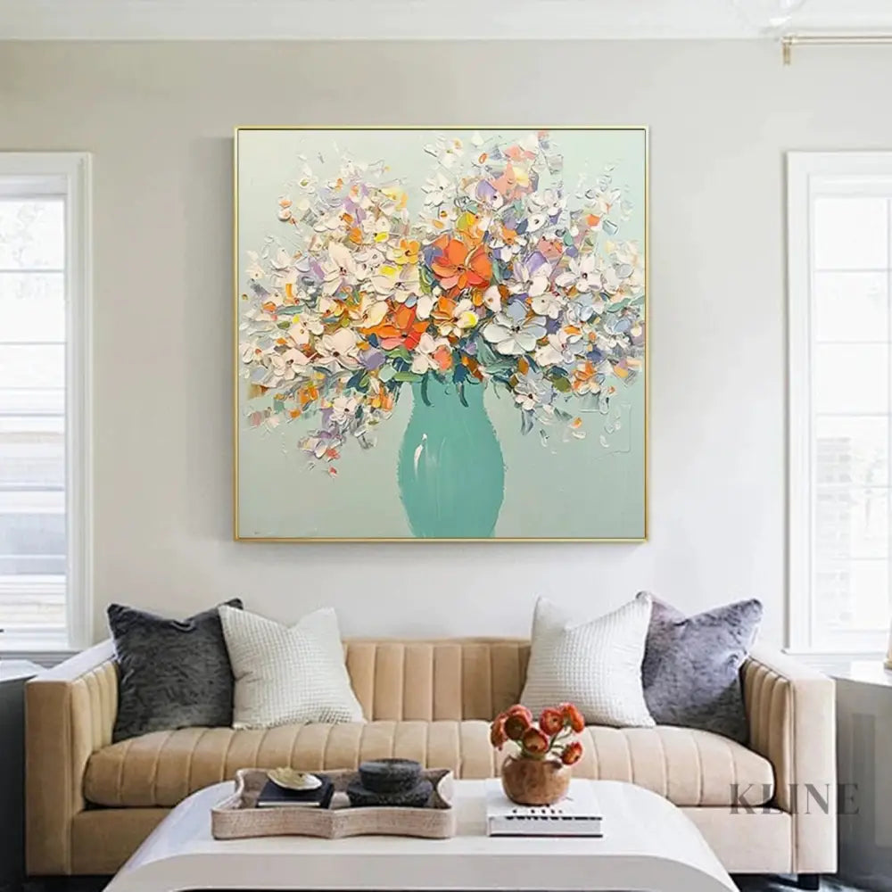 Vase of Blossoms - Hand Painting