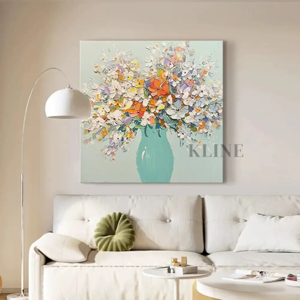 Vase of Blossoms - Hand Painting