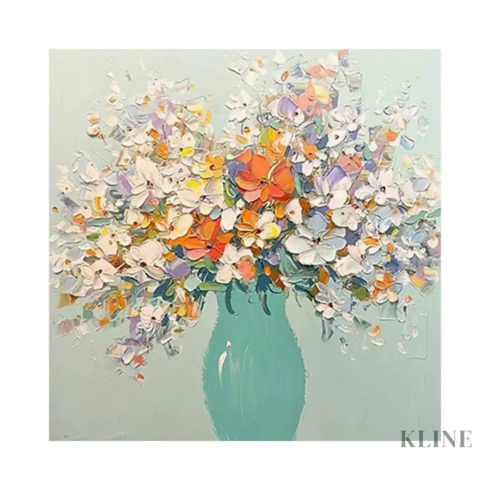 Vase of Blossoms - Hand Painting