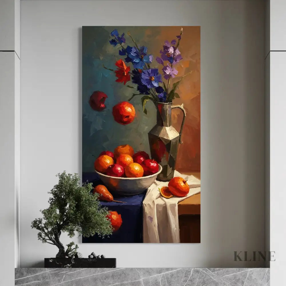 Vase of Contrasts - Hand Painting
