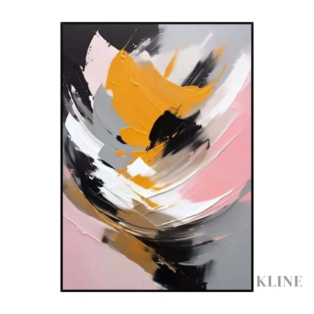 Vibrant Interplay of Pink - Hand Painting