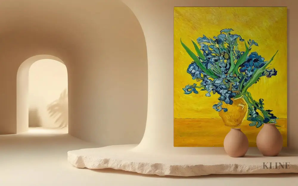 Violet Flame on Gold - Hand Painting