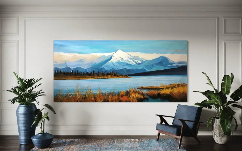 Where Sky Meets Stillness - Hand Painting