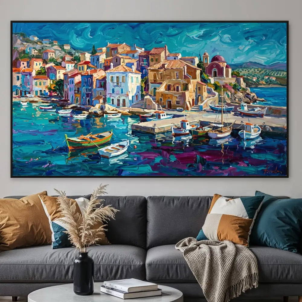 Where the Boats Rest 1 - Hand Painting
