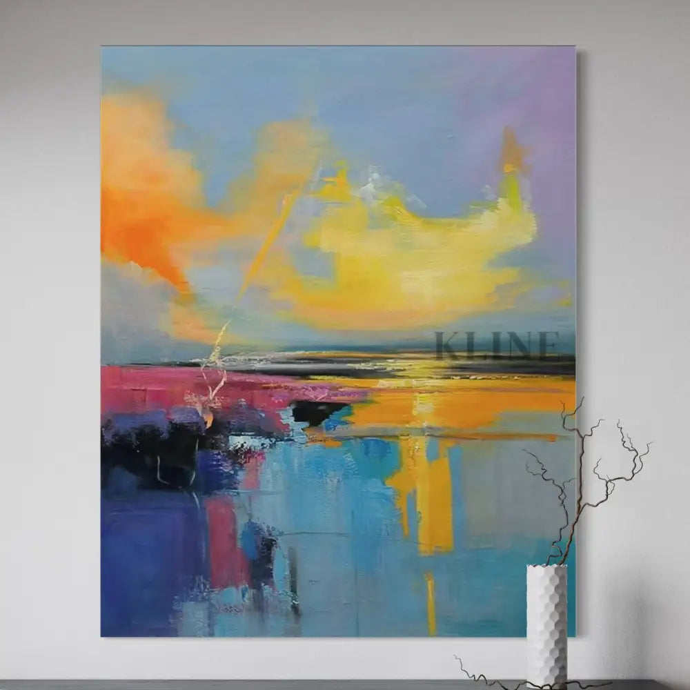 Where the Sky Melts - Hand Painting