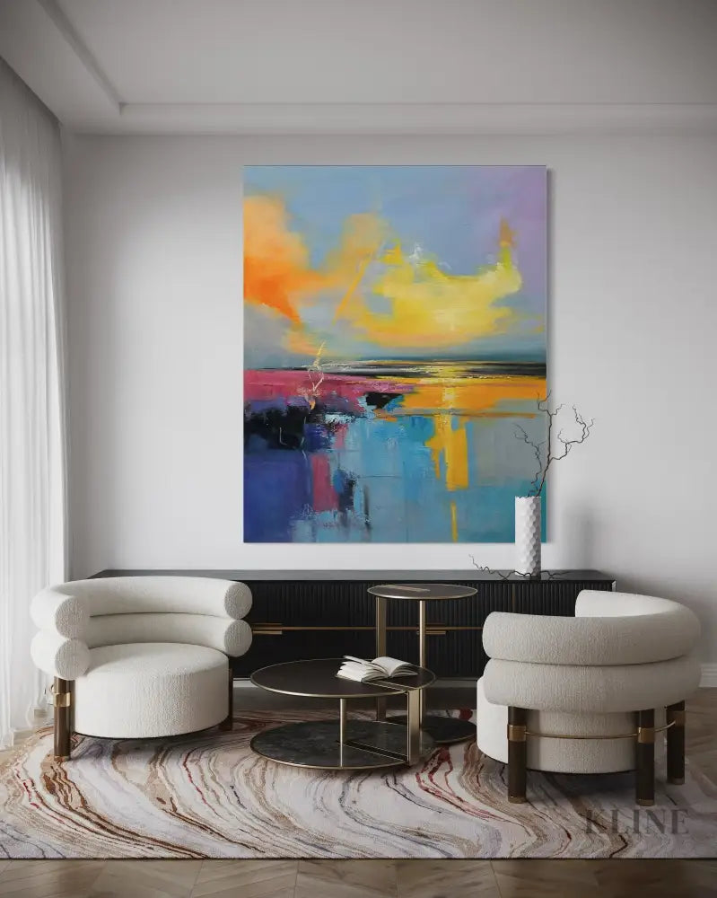 Where the Sky Melts - Hand Painting