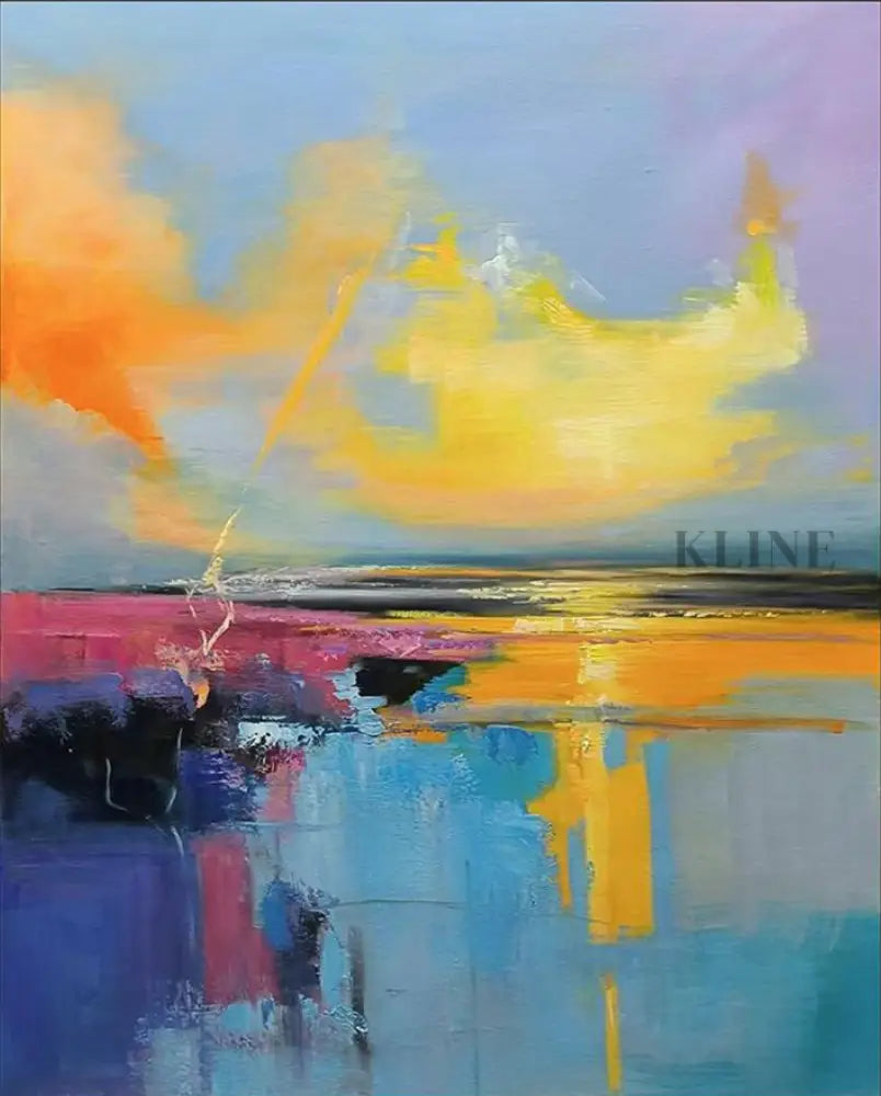 Where the Sky Melts - Hand Painting