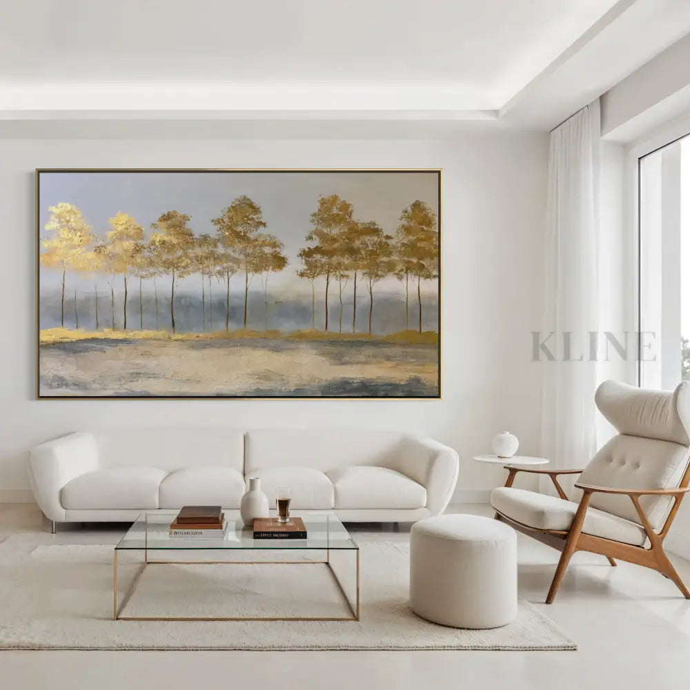 Where the Sun Sleeps in the Woods - Hand Painting