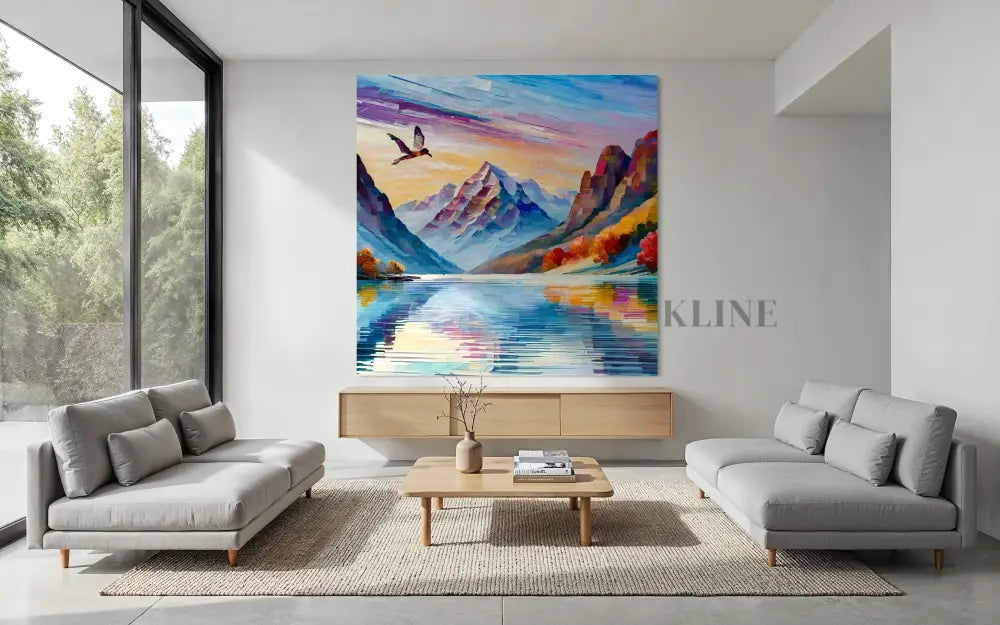 Whispers Across the Lake - Hand Painting