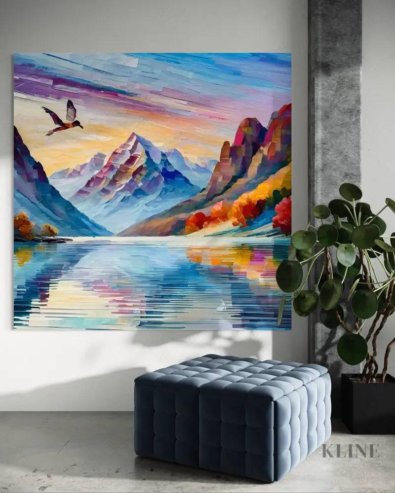 Whispers Across the Lake - Hand Painting