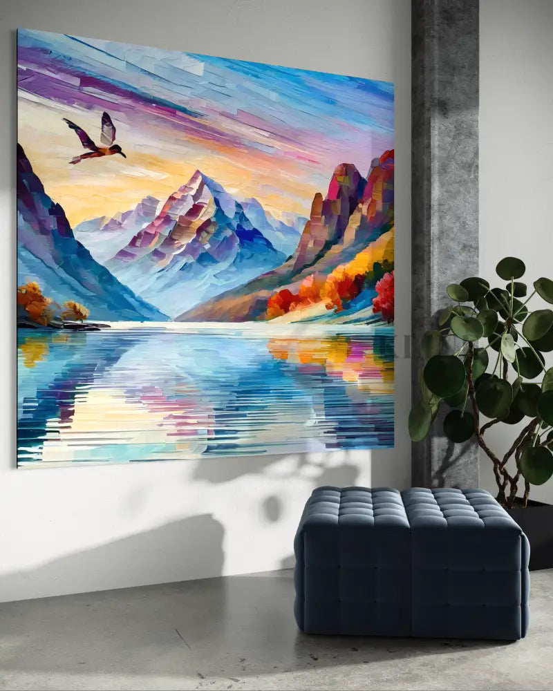 Whispers Across the Lake - Hand Painting