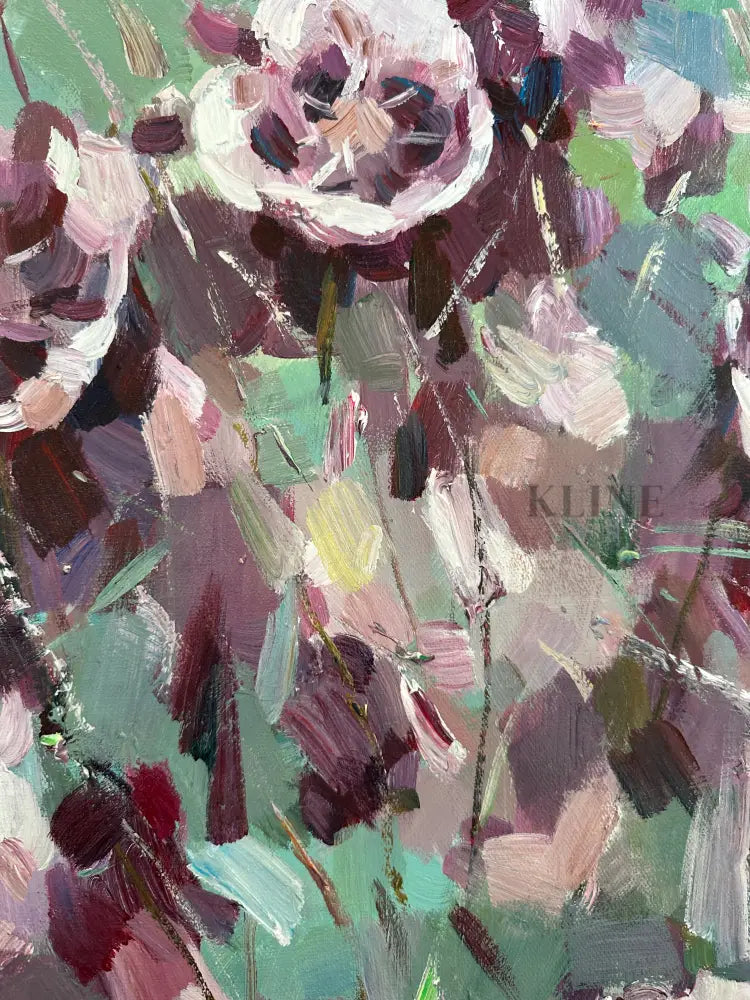 Whispers in Purple - Hand Painting