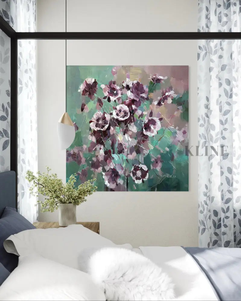 Whispers in Purple - Hand Painting