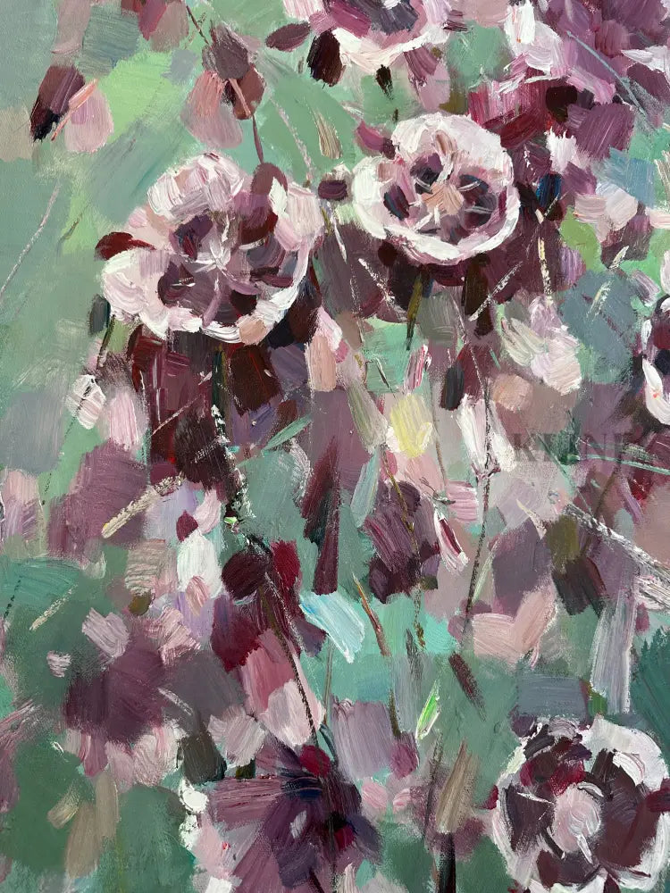 Whispers in Purple - Hand Painting