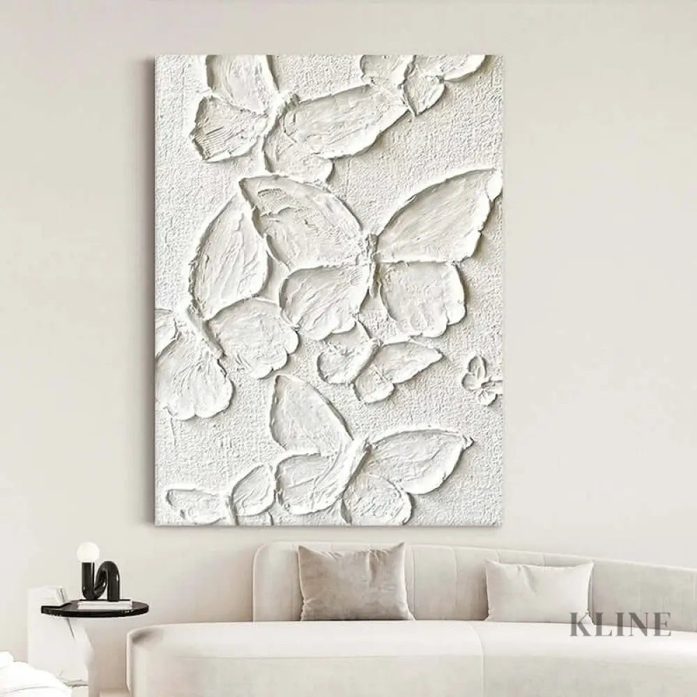 White Butterfly - Hand Painting