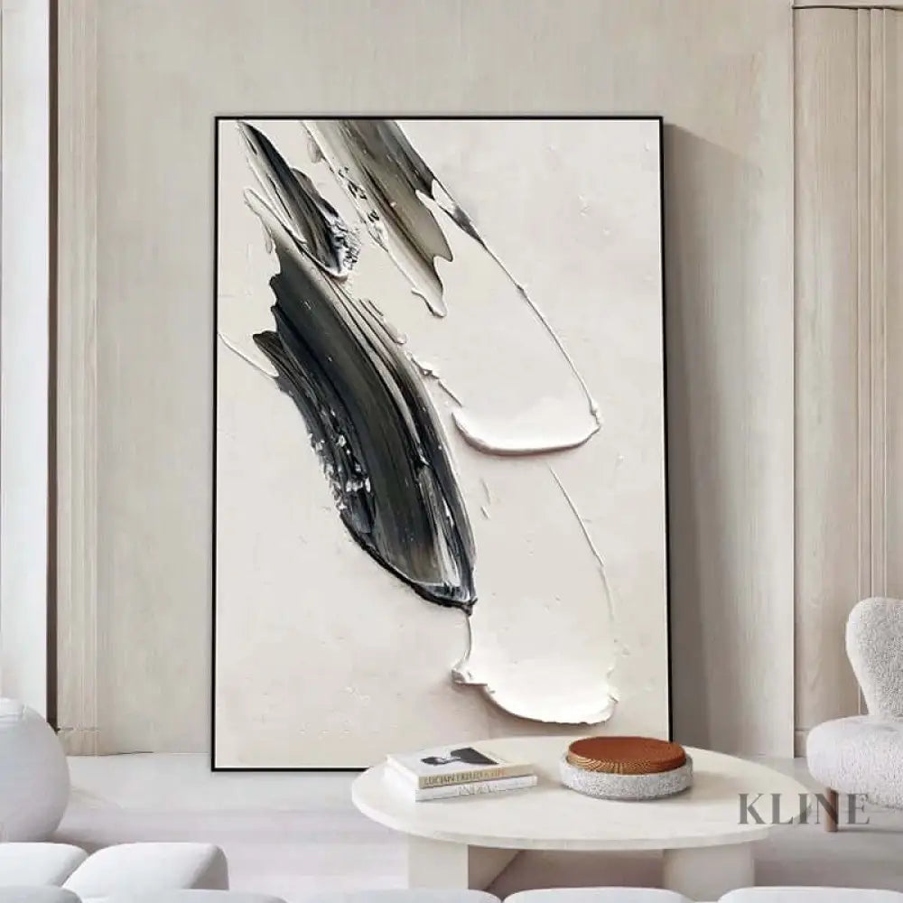 White Minimalism Texture - Hand Painting