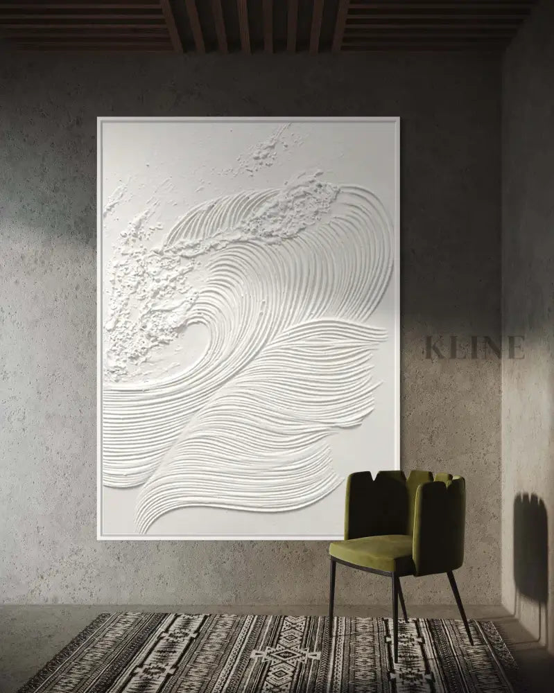 White Waves 1 - Hand Painting