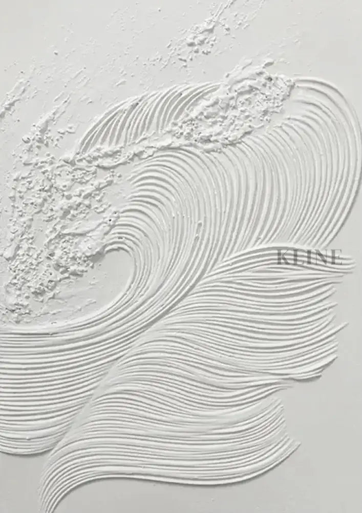White Waves 1 - Hand Painting