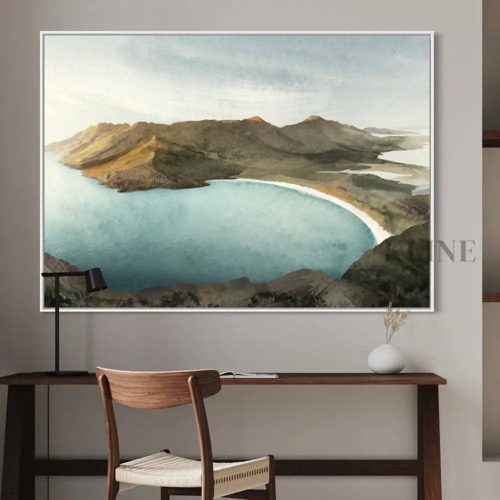 Wineglass Bay Sunrise - Hand Painting