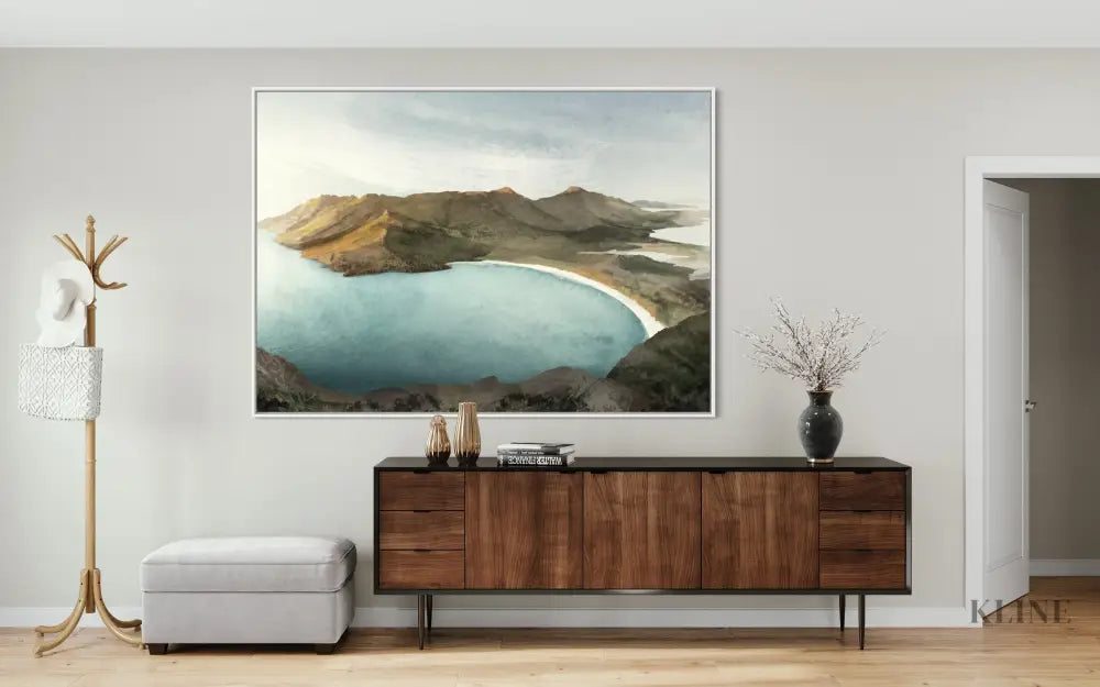 Wineglass Bay Sunrise - Hand Painting