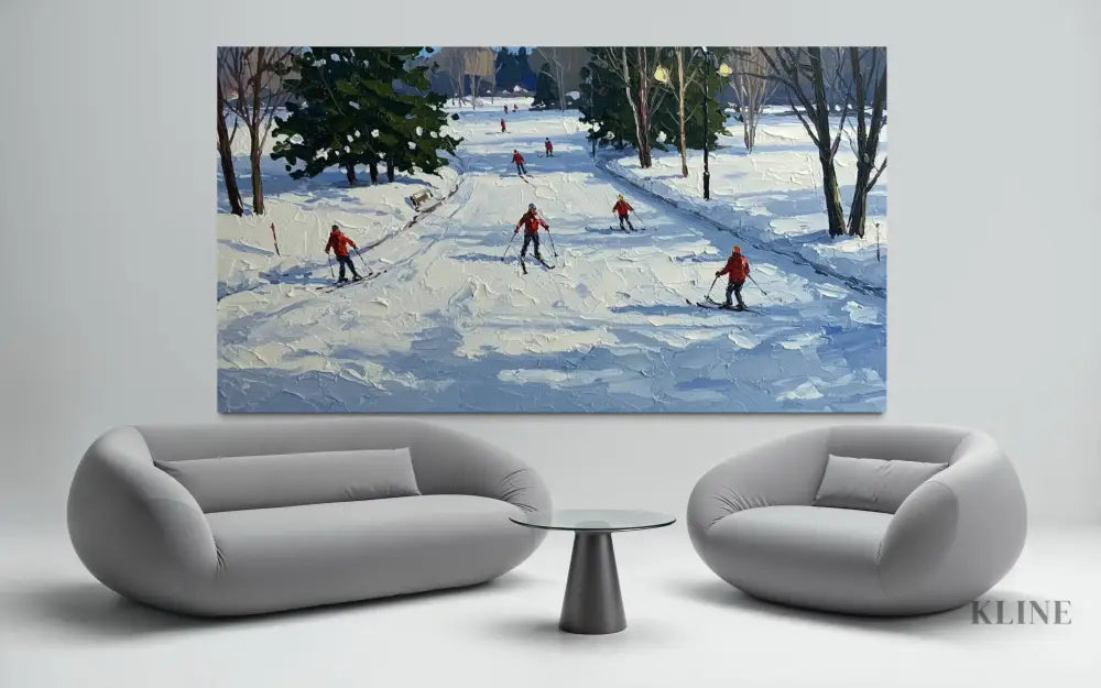 Winter Trails 1 - Hand Painting
