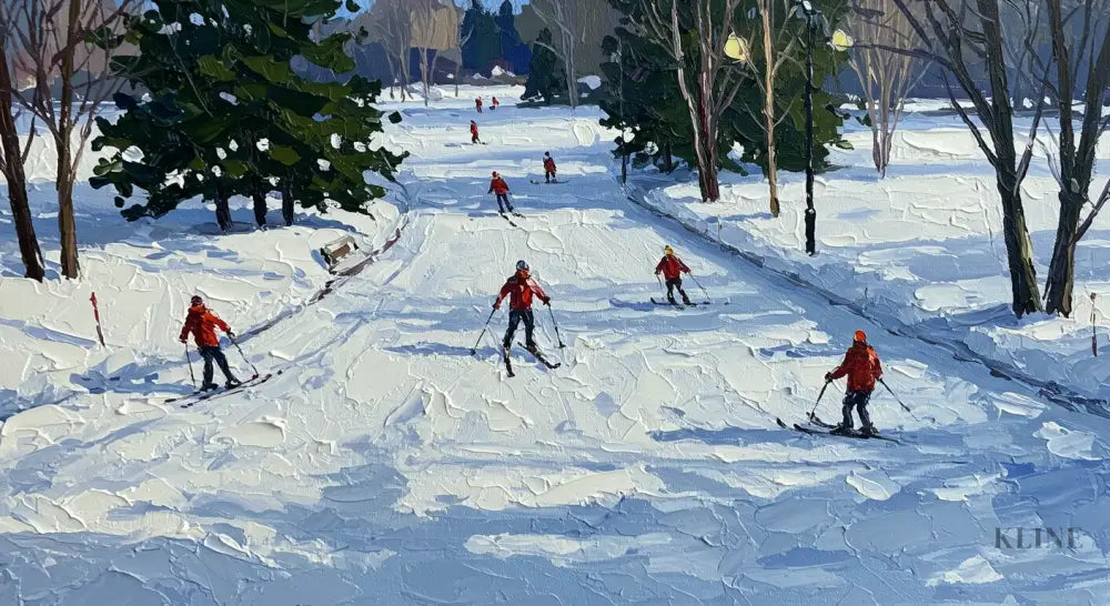 Winter Trails 1 - Hand Painting