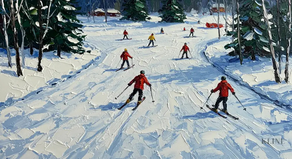 Winter Trails 2 - Hand Painting