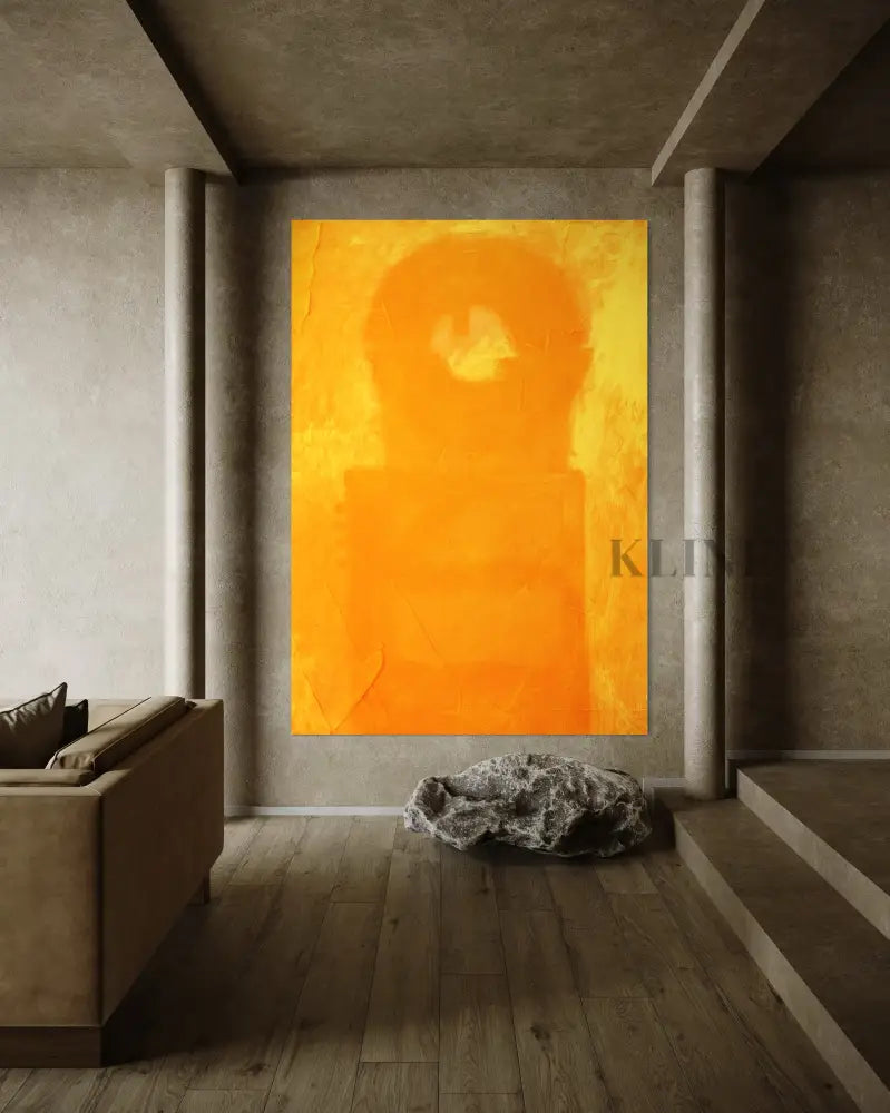 Yellow Cyclic - Hand Painting