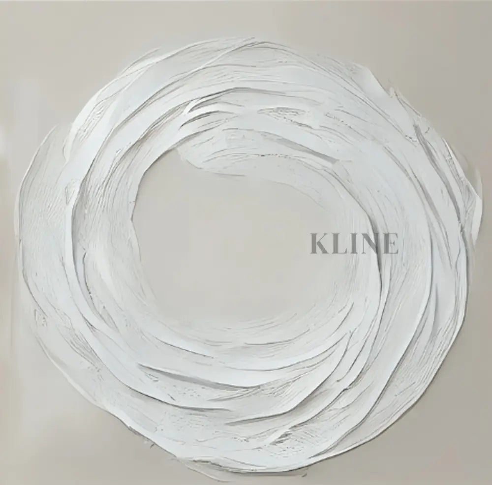Zen Markings 3 artwork featuring textured white layers in a calming circular design, perfect for modern interiors.
