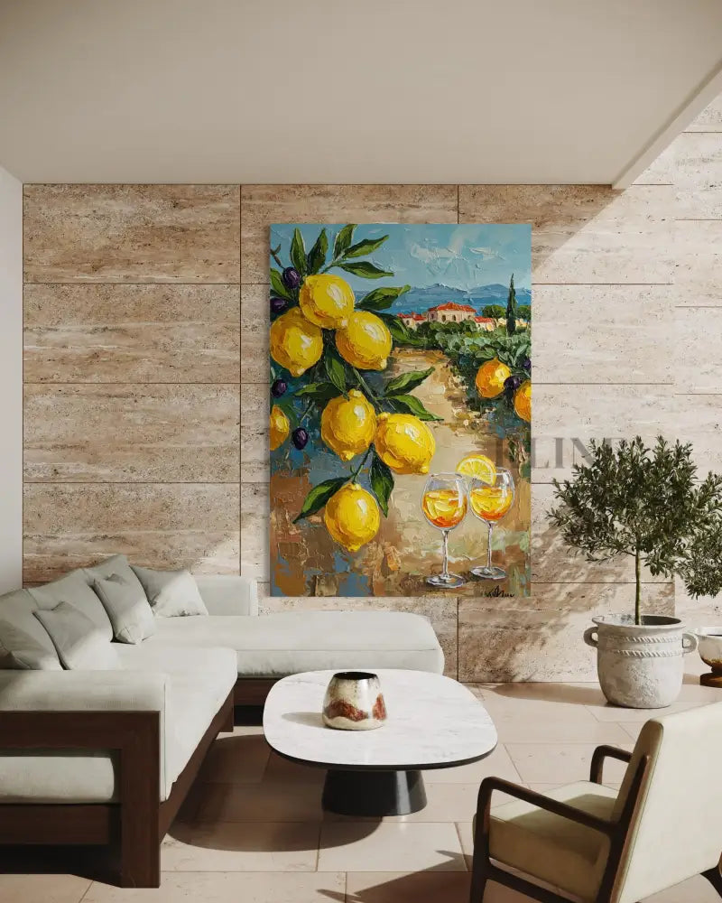 Zest of Aegean Light 1 - Hand Painting