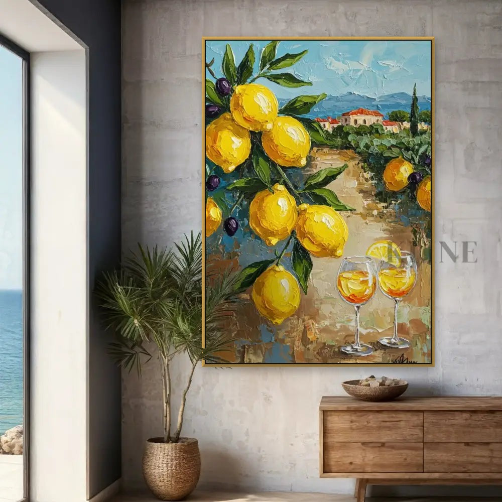 Zest of Aegean Light 1 - Hand Painting